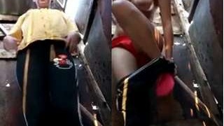 Desi girl from the hills strips and teases for money