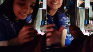 Bangla babe enjoys giving head in steamy video