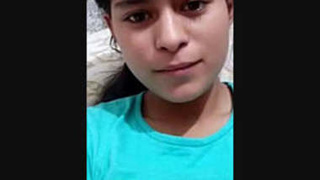 Cute Indian girl updates her fans with a video
