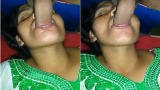 Amateur Indian bhabhi gives a blowjob and gets fucked hard