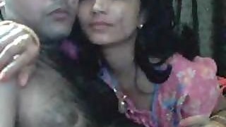Married bride with a pretty face