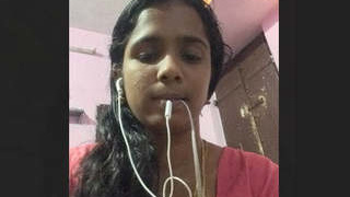 Indian wife uses dildo and strapon in solo session