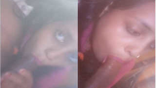 Exclusive video of Desi wife giving a sensual blowjob