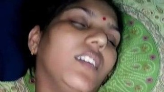 Hairy Indian teenage bhabhi gets fucked and sucks cock in real sex video