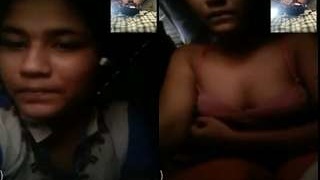 Watch an exclusive video of a sexy Indian girl on video call