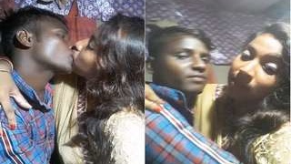 Exclusive video of Bhabhi kissing Devar in Desi style