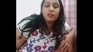 Cute desi girl indulges in solo sex with her cousin in a hotel room