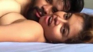 Desi couple indulges in steamy sex on camera