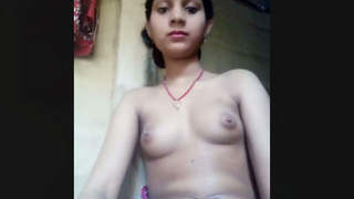 Bhabhi's frustration leads to solo masturbation in village video