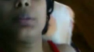 Indian bhabhi's big boobs and blowjob skills in POV video