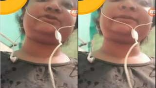 Exclusive video of a horny Indian girl flaunting her big boobs on video call