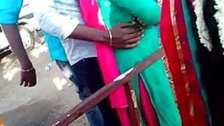 Tamil girl in Madurai plays with her breasts and masturbates