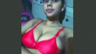 Married bhabi with big boobs has sex while on her period