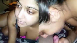 Watch as Sandy, a sexy Desi woman, gives a blowjob in Vancouver