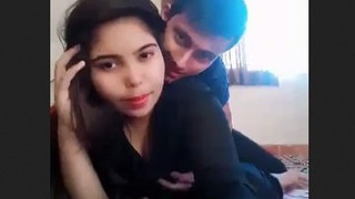 Young couple enjoys intimate village getaway