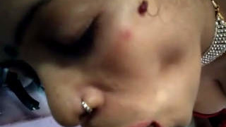 Oral sex in the kitchen leads to deep throat and gagging