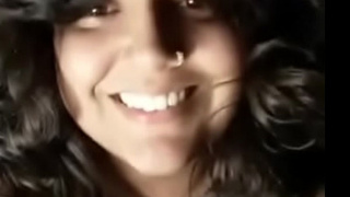Desi girl Manyata's nude video on webcam