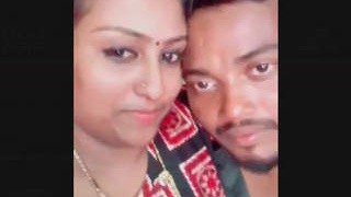 A video of a loving couple kissing in the south