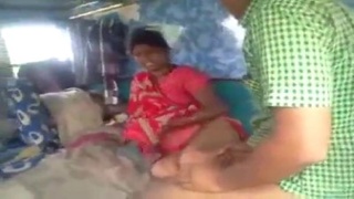 Tamil village aunty in sari gets fucked by truck driver