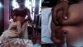 Tamil housewife's boobs bounce in busty video