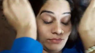 Desi wife's sweet moans fill the room as she gets fucked