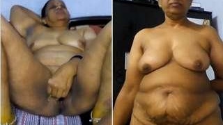Bhabi's big boobs and sexy body in solo masturbation video