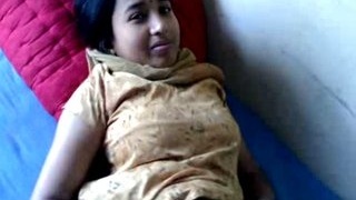 Barely-clad college girl in Urvashi movie