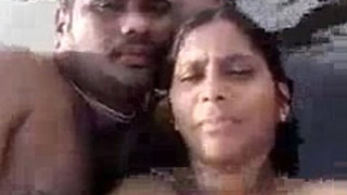 Desi aunty has sex with baba on the bed