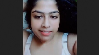 Indian babe flaunts her big boobs and tight pussy