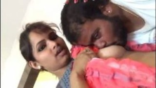 Desi bhabhi with big breasts enjoys breastfeeding