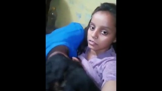 Amateur Indian teenagers film themselves having sex at home