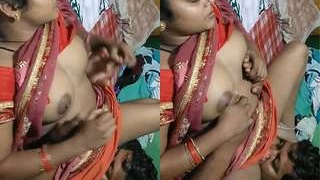 Indian bhabhi masturbates and has sex in part 4 of the series
