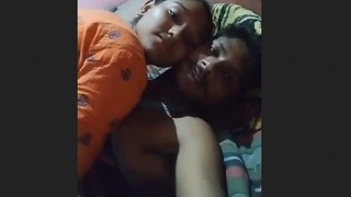 Teen lover enjoys freeing and kissing her partner's cock in a steamy video