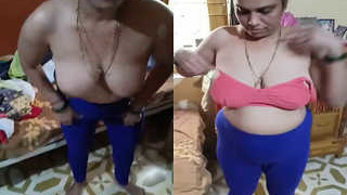 Exclusive video of Tamil bhabhi in clothing