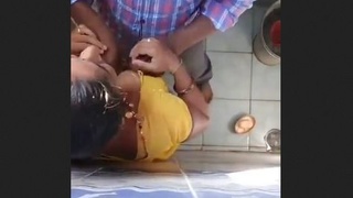 Steamy Encounter between Homeowner and Bhabhi in the Bedroom