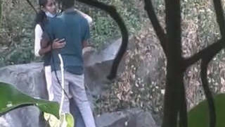 Indian college student's outdoor romance in part