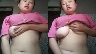 Exclusive video of a horny Assam girl flaunting her big tits and pussy