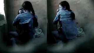 Indian girl walks with her uncle in a steamy video