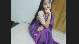 A cute college girl gets naughty on MMC