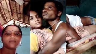 Indian wife Dehati gets naughty on camera in homemade video