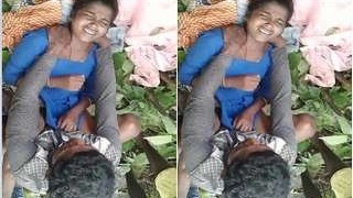 Desi college girl gets naked and fucked in the village