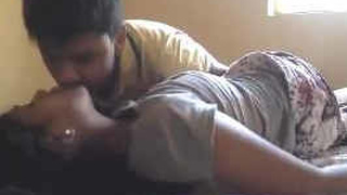 Desi Indian girl gets her boobs pressed by her boyfriend