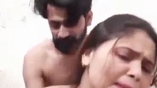 Real Indian bhabhi gets naked and fucked doggy style