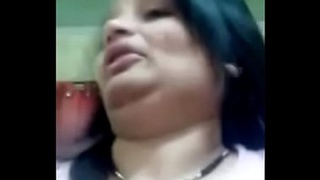 Desi Aunty Mamta shows off her big boobs and blowjob skills