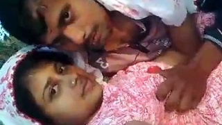 Two horny guys pleasure Bhabha's boobs in a steamy video