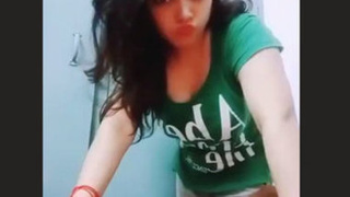 Cute Indian teen with big boobs gets naughty