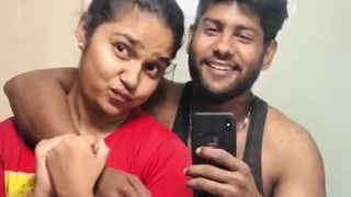 Indian couple shares intimate moments in a nude video