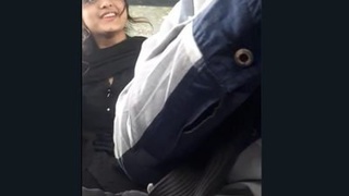 Romantic couple enjoys a ride in a car with PK SXY tiktok star