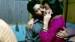 Indian couple enjoys passionate kissing and cuddling with Payel and Biprojit
