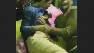 Desi teenage girl gives blowjob and gets fucked